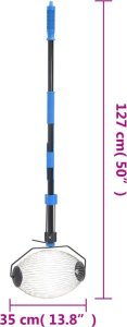 vidaXL vidaXL Narzędzie do zbierania orzechów, niebieskie, 127 cm, stal 5