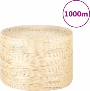 vidaXL vidaXL Sznur, sizal 100%, 3 mm, 1000 m 1