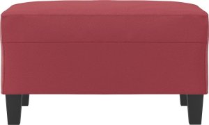 vidaXL vidaXL Podnóżek, winna czerwień, 70x55x41 cm, sztuczna skóra 3
