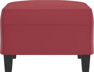 vidaXL vidaXL Podnóżek, winna czerwień, 70x55x41 cm, sztuczna skóra 4