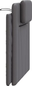 vidaXL vidaXL Poduszka na wezgłowie, szara, 90 cm, sztuczna skóra 6