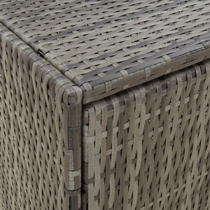 Szafa ogrodowa vidaXL Szafka ogrodowa, szara, 59x40x180 cm, rattan PE 7