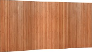 vidaXL vidaXL Parawan,brązowy, 165x400 cm,bambusowy 2