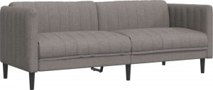 vidaXL vidaXL Sofa 3-osobowa, kolor taupe, tapicerowana tkaniną 2