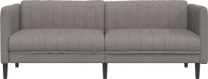 vidaXL vidaXL Sofa 3-osobowa, kolor taupe, tapicerowana tkaniną 4