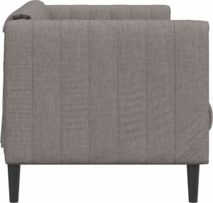 vidaXL vidaXL Sofa 3-osobowa, kolor taupe, tapicerowana tkaniną 5
