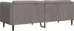 vidaXL vidaXL Sofa 3-osobowa, kolor taupe, tapicerowana tkaniną 6
