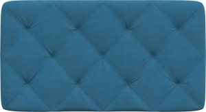 vidaXL vidaXL Poduszka na wezgłowie, niebieska, 80 cm, aksamitna 5