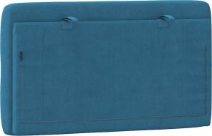 vidaXL vidaXL Poduszka na wezgłowie, niebieska, 80 cm, aksamitna 7