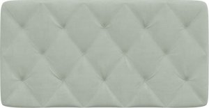 vidaXL Poduszka na wezgłowie, jasnoszara, 100 cm, aksamitna 5