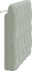 vidaXL Poduszka na wezgłowie, jasnoszara, 100 cm, aksamitna 6