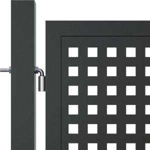 vidaXL vidaXL Brama ogrodowa, antracytowa, 300x200 cm, stal 4