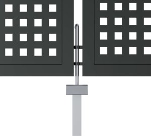 vidaXL vidaXL Brama ogrodowa, antracytowa, 300x200 cm, stal 5