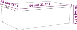 vidaXL vidaXL Plastikowe pojemniki do przechowywania, 3 szt, 25L, sztaplowane 5