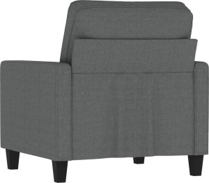 vidaXL vidaXL Fotel, ciemnoszary, 60 cm, obity tkaniną 5