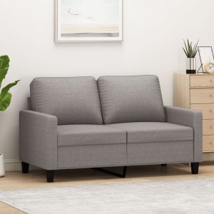 vidaXL vidaXL Sofa 2-osobowa, kolor taupe, 120 cm, tapicerowana tkaniną 1