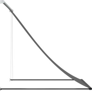 vidaXL Markiza zwijana, 100x150 cm, antracytowa, tkanina i stal 4