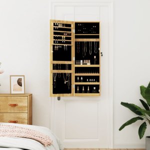 vidaXL vidaXL Wisząca szafka na biżuterię, z lustrem, 37,5x10x106 cm 3