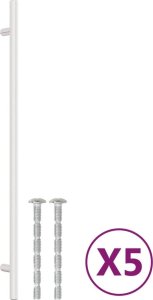 vidaXL vidaXL Uchwyty do szafek, 5 szt., srebrne, 320 mm, stal nierdzewna 2
