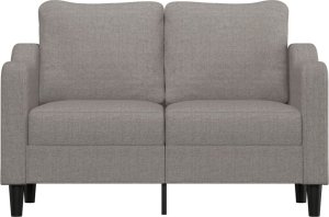 vidaXL vidaXL Sofa 2-osobowa, kolor taupe, 140 cm, tapicerowana tkaniną 3