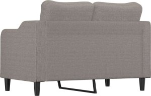 vidaXL vidaXL Sofa 2-osobowa, kolor taupe, 140 cm, tapicerowana tkaniną 5