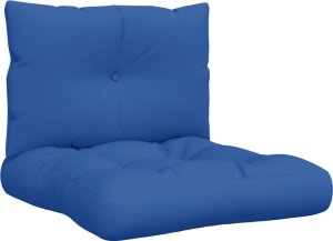 vidaXL vidaXL Poduszki na sofę z palet, 2 szt., kobaltowe, tkanina 2