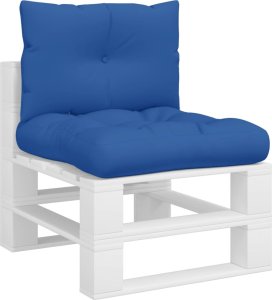 vidaXL vidaXL Poduszki na sofę z palet, 2 szt., kobaltowe, tkanina 3