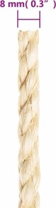 vidaXL vidaXL Sznur, sizal 100%, 8 mm, 50 m 4