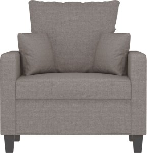 vidaXL vidaXL Fotel, taupe, 60 cm, obity tkaniną 2