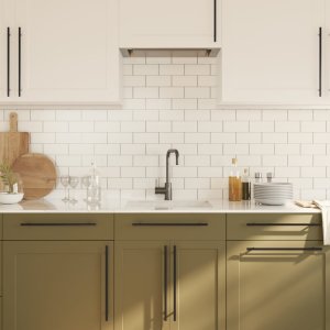 vidaXL vidaXL Uchwyty do szafek, 5 szt., czarne, 320 mm, stal nierdzewna 4