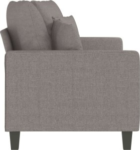 vidaXL vidaXL Sofa 2-osobowa, kolor taupe, 140 cm, tapicerowana tkaniną 4