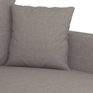 vidaXL vidaXL Sofa 2-osobowa, kolor taupe, 140 cm, tapicerowana tkaniną 6