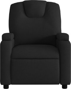 vidaXL vidaXL Fotel rozkładany, czarny, obity tkaniną 3