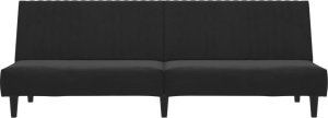 vidaXL vidaXL 2-osobowa kanapa, czarna, tapicerowana aksamitem 13
