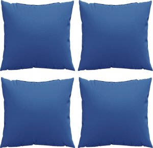vidaXL Poduszki ozdobne, 4 szt., kobaltowe, 50x50 cm, tkanina 4
