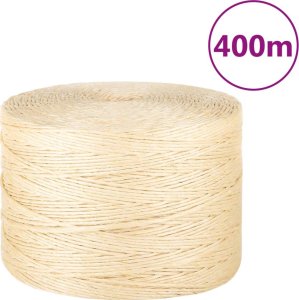 vidaXL Sznur, sizal, 100%, 3 mm, 400 m 1