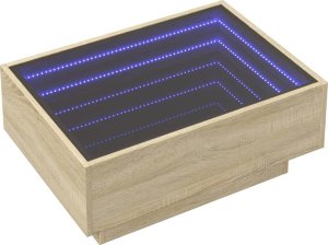 vidaXL Stolik kawowy z LED, dąb sonoma, 70x50x30 cm 3