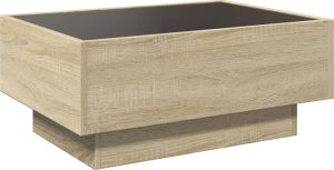 vidaXL Stolik kawowy z LED, dąb sonoma, 70x50x30 cm 8