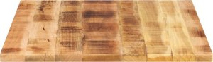 vidaXL Blat do stolika, 90x80x2,5 cm, prostokątny, surowe drewno mango 4