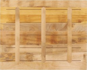 vidaXL Blat do stolika, 90x80x2,5 cm, prostokątny, surowe drewno mango 5