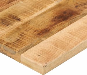 vidaXL Blat do stolika, 90x80x2,5 cm, prostokątny, surowe drewno mango 6