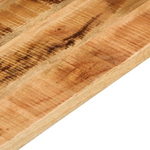 vidaXL Blat do stolika, 90x80x2,5 cm, prostokątny, surowe drewno mango 7