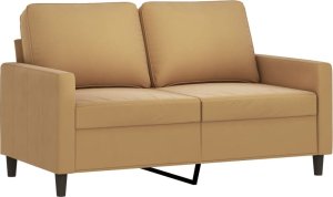 vidaXL vidaXL Sofa 2-osobowa, brązowy, 120 cm, tapicerowana aksamitem 1