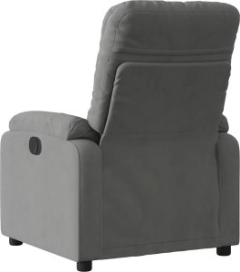 vidaXL Rozkładany fotel, ciemnoszary, obity mikrofibrą 3