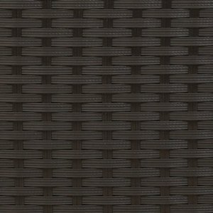 vidaXL vidaXL Podwójna leżanka z zadaszeniem i poduszkami, czarna, polirattan 11