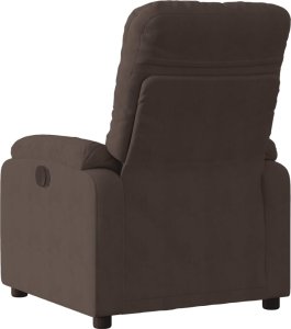 vidaXL Rozkładany fotel, brązowy, obity mikrofibrą 3