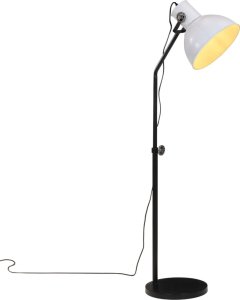 vidaXL Lampa stojąca, 25 W, biała, 30x30x90-150 cm, E27 1