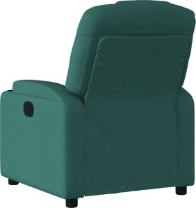 vidaXL vidaXL Fotel rozkładany, ciemnozielony, tapicerowany tkaniną 5