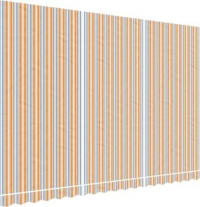 vidaXL vidaXL Tkanina do markizy na wymianę, wielokolorowe paski, 4,5x3 m 2