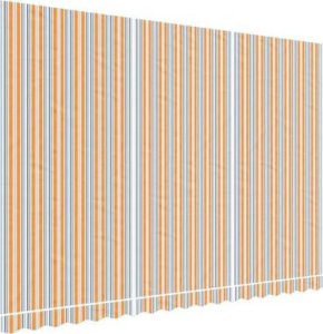 vidaXL vidaXL Tkanina do markizy na wymianę, wielokolorowe paski, 4,5x3 m 8